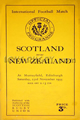 Scotland v New Zealand 1935 rugby  Programme
